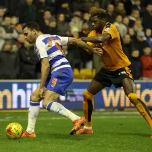 Intense Rivalry: Domic Iorfa vs. Hal Robson-Kanu Battle at Molineux (Wolverhampton Wanderers vs. Reading, Sky Bet Championship 2014-15) Intense Rivalry: Domic Iorfa vs. Hal Robson-Kanu Battle at Molineux (Wolverhampton Wanderers vs. Reading, Sky Bet Championship 2014-15)