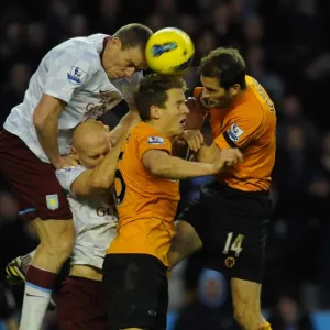 Intense Rivalry: Dunne vs. Collins & Berra - Wolverhampton Wanderers vs. Aston Villa, Premier League Battle Intense Rivalry: Dunne vs. Collins & Berra - Wolverhampton Wanderers vs. Aston Villa, Premier League Battle