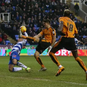 Sky Bet Championship Prints: Sky Bet Championship - Reading V Wolves - Madejski Stadium