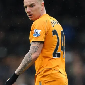 Jamie O'Hara in Action: Wolverhampton Wanderers vs. Fulham - Barclays Premier League Soccer