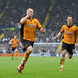 Jamie O'Hara Scores the Opener: Wolverhampton Wanderers vs. West Bromwich Albion in Premier League Action