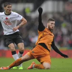 Jeff Hendrick Scores His Second: Derby County vs. Wolverhampton Wanderers in Sky Bet Championship at iPro Stadium Jeff Hendrick Scores His Second: Derby County vs. Wolverhampton Wanderers in Sky Bet Championship at iPro Stadium