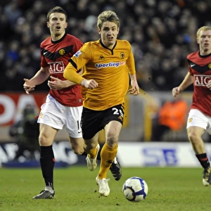 Kevin Doyle's Thrilling Action: Wolverhampton Wanderers vs Manchester United (Premier League Clash, 2010)