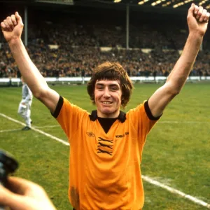 League Cup Final, Wolves vs Manchester City, John Richards celebrates victory