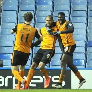 Leon Clarke Scores the Winning Goal for Wolverhampton Wanderers in Sky Bet Championship Match against Sheffield Wednesday (Hillsborough) Leon Clarke Scores the Winning Goal for Wolverhampton Wanderers in Sky Bet Championship Match against Sheffield Wednesday (Hillsborough)