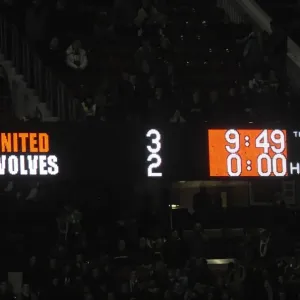Manchester United vs. Wolverhampton Wanderers Carling Cup Print Scoreboard Manchester United vs. Wolverhampton Wanderers Carling Cup Print Scoreboard