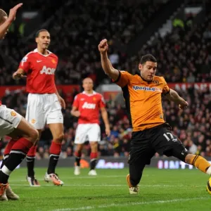 Matt Jarvis in Action: Manchester United vs. Wolverhampton Wanderers - Barclays Premier League Showdown Matt Jarvis in Action: Manchester United vs. Wolverhampton Wanderers - Barclays Premier League Showdown