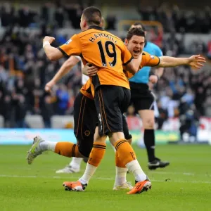 Matt Jarvis Scores the Opener: Wolverhampton Wanderers Take Early Lead Against Blackpool in Barclays Premier League Soccer