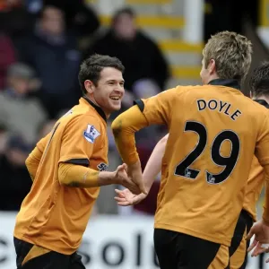 Matt Jarvis Scores the Opener: Wolverhampton Wanderers Ahead in Barclays Premier League Clash against Burnley