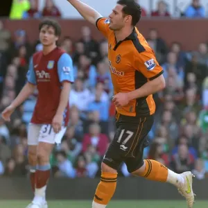 Matt Jarvis Scores the Opener: Wolverhampton Wanderers Take Early Lead Against Aston Villa in Premier League