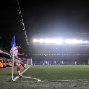Matt Jarvis Takes a Corner Kick at Stamford Bridge: Wolverhampton Wanderers vs. Chelsea, Barclays Premier League Matt Jarvis Takes a Corner Kick at Stamford Bridge: Wolverhampton Wanderers vs. Chelsea, Barclays Premier League