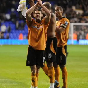 Matt Jarvis's Euphoric Full-Time Celebration: Wolves Triumph Over Tottenham Hotspur in the Barclays Premier League Matt Jarvis's Euphoric Full-Time Celebration: Wolves Triumph Over Tottenham Hotspur in the Barclays Premier League