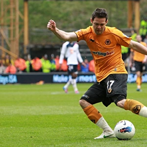 Matthew Jarvis in Action: Wolverhampton Wanderers vs Bolton Wanderers at Molineux Stadium - Barclays Premier League Soccer Match