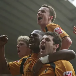 Matthew Jarvis Scores Second Goal: Derby County vs. Wolverhampton Wanderers in Championship Match (April 13, 2009)
