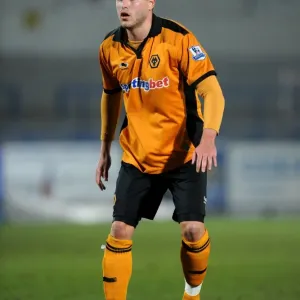 Michael Kightly in Action: Wolverhampton Wanderers vs Bolton Wanderers - Barclays Premier Reserve League North