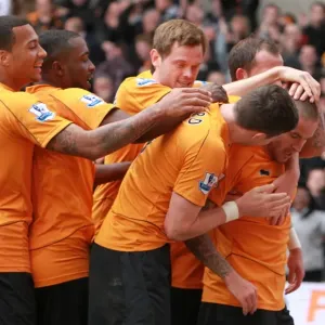 Michael Kightly's Stunner: Wolverhampton Wanderers Opening Goal vs. Bolton Wanderers in Premier League Action at Molineux Stadium