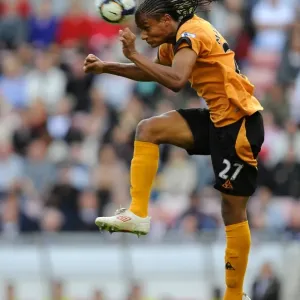 Michael Mancienne in Action: Wolverhampton Wanderers vs Sunderland, Premier League Showdown Michael Mancienne in Action: Wolverhampton Wanderers vs Sunderland, Premier League Showdown