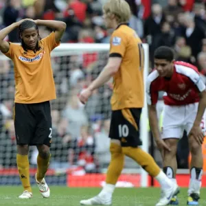 Michael Mancienne Print: Disappointed Wolverhampton Wanderers Player Michael Mancienne Print: Disappointed Wolverhampton Wanderers Player