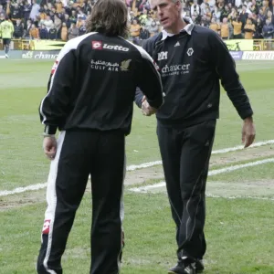 Mick McCarthy and Gareth Ainsworth's Pre-Match Greeting: Wolverhampton Wanderers vs Queens Park Rangers (April 2009) Mick McCarthy and Gareth Ainsworth's Pre-Match Greeting: Wolverhampton Wanderers vs Queens Park Rangers (April 2009)