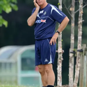 Mick McCarthy Kicks Off Premier League Pre-Season Training Print