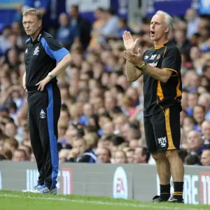 Mick McCarthy vs. David Moyes: A Battle of Managers in Everton vs. Wolverhampton Wanderers, Barclays League Soccer Match Mick McCarthy vs. David Moyes: A Battle of Managers in Everton vs. Wolverhampton Wanderers, Barclays League Soccer Match
