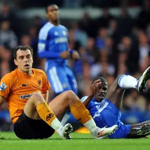Milijas vs Ramires Print: Wolverhampton Wanderers vs Chelsea
