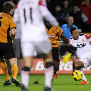 Nani Scores the Opener: Manchester United Takes Early Lead Against Wolverhampton Wanderers in Premier League Nani Scores the Opener: Manchester United Takes Early Lead Against Wolverhampton Wanderers in Premier League