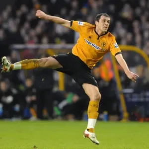Nenad Milijas in Action: Wolverhampton Wanderers vs Wigan Athletic, Barclays Premier League Soccer