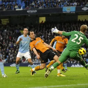 Season 2010-11 Prints: Manchester City V Wolves
