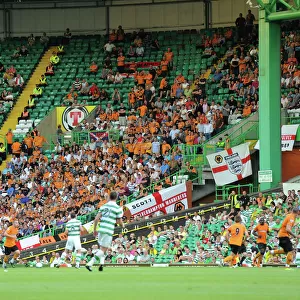 Passionate Pre-Season Clash: Unwavering Wolves Fans Face Off Against Celtic