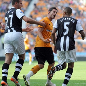 Penalty Dispute: Matthew Jarvis vs. Danny Simpson - Wolverhampton Wanderers vs. Newcastle United
