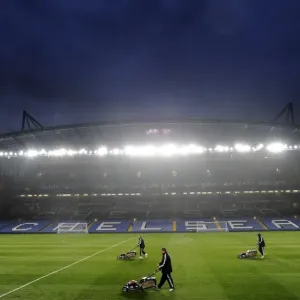 Preparing the Turf: Groundskeepers Ready Stamford Bridge for Wolves Premier League Battle Preparing the Turf: Groundskeepers Ready Stamford Bridge for Wolves Premier League Battle