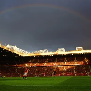 Rainbow Over Old Trafford: Manchester United vs. Wolverhampton Wanderers, Premier League Rainbow Over Old Trafford: Manchester United vs. Wolverhampton Wanderers, Premier League