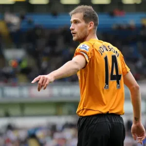 Roger Johnson in Action: Wolverhampton Wanderers vs. Blackburn Rovers, Barclays Premier League Roger Johnson in Action: Wolverhampton Wanderers vs. Blackburn Rovers, Barclays Premier League
