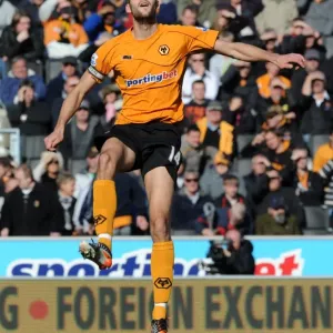 Roger Johnson in Action: Wolverhampton Wanderers vs Swansea - Barclays Premier League Soccer Match Roger Johnson in Action: Wolverhampton Wanderers vs Swansea - Barclays Premier League Soccer Match