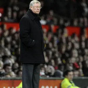 Print of Sir Alex Ferguson vs. Wolverhampton Wanderers at Old Trafford Print of Sir Alex Ferguson vs. Wolverhampton Wanderers at Old Trafford
