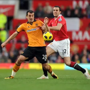 Manchester United v Wolverhampton Wanderers Action Print