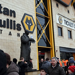 Stan Cullis Statue at Molineux Stadium: Wolverhampton Wanderers vs. Preston North End, Coca-Cola Football League Championship