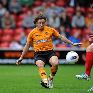 Stephen Hunt in Action: Wolverhampton Wanderers vs Walsall Pre-Season Friendly