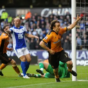 Stephen Hunt Scores First Goal for Wolverhampton Wanderers: 1-0 Lead Against Birmingham City in Premier League