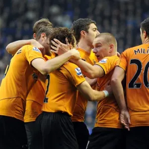 Stephen Hunt Scores the Opener: Wolverhampton Wanderers Take Early Lead Against Everton in Premier League Soccer Stephen Hunt Scores the Opener: Wolverhampton Wanderers Take Early Lead Against Everton in Premier League Soccer
