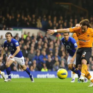 Stephen Hunt Scores the Opener: Wolverhampton Wanderers Take Early Lead vs. Everton