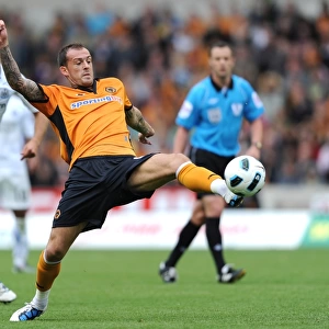 Steven Fletcher in Action: Wolverhampton Wanderers vs Newcastle United - Barclays Premier League Soccer Match