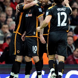 Steven Fletcher's Equalizing Goal: Wolverhampton Wanderers vs. Arsenal in the Premier League
