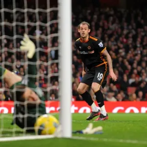 Steven Fletcher's Equalizing Goal: Arsenal vs. Wolverhampton Wanderers, Barclays Premier League