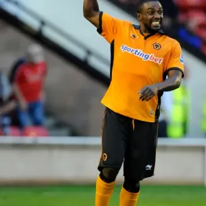 Sylvan Ebanks-Blake in Action: Wolverhampton Wanderers vs. Walsall (Friendly) Sylvan Ebanks-Blake in Action: Wolverhampton Wanderers vs. Walsall (Friendly)
