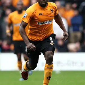 Sylvan Ebanks-Blake in Action: Wolverhampton Wanderers vs. Bolton Wanderers at Molineux Stadium - Barclays Premier League
