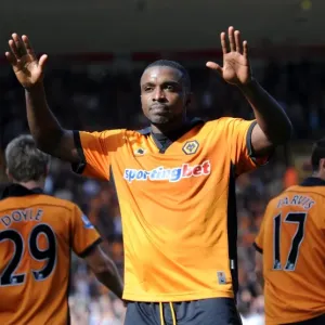Sylvan Ebanks-Blake Scores the Opener for Wolverhampton Wanderers Against Newcastle United in the Barclays Premier League