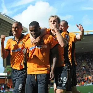 Sylvan Ebanks-Blake Scores the Opener: Wolverhampton Wanderers vs. Newcastle United in Premier League