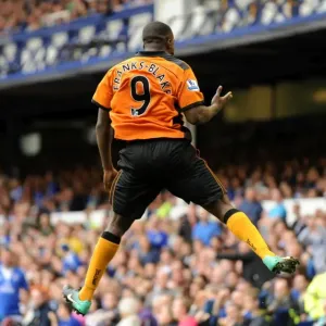 Sylvan Ebanks-Blake's Dramatic Equalizer: Everton vs. Wolverhampton Wanderers in Barclays League Soccer